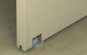 Carril de fijación alto para Häfele Slido D-Line 11 con ancho 8mm