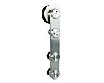 Beyerle Flatec I Single Panel 70-7/8" (1800mm) Rail - Sliding Glass Door Stainless Steel Track Set - (220lb.)