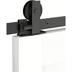 Emtek Modern Rectangular Top Mount Sliding Barn Door Flat Track Set