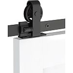 Emtek Classic Top Mount Sliding Barn Door Flat Track Set