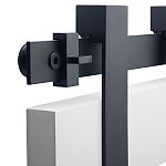 Emtek Low Profile Concealed Wheel Sliding Barn Door Flat Track Set