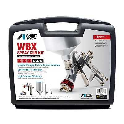 Anest Iwata Americas 9279 - Anest Iwata WBX Gravity Spray Gun Kit