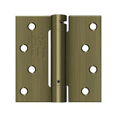 Deltana Steel Single Action Spring Hinge 4" (102mm) x 4" (102mm) - Square Corner - EACH