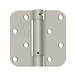 Deltana Steel Single Action Spring Hinge 4" (102mm) x 4" (102mm) - 5/8" Radius Corner - Benchmark Hole Pattern - EACH