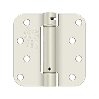 Deltana Steel Single Action Spring Hinge 4" (102mm) x 4" (102mm) - 5/8" Radius Corner - EACH
