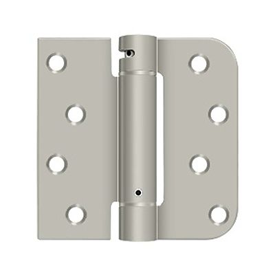 Deltana Steel Single Action Spring Hinge 4" (102mm) x 4" (102mm) - 5/8" Radius by Square Corner - EACH