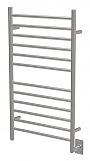 Amba Radiant Hardwired Large Straight Towel Warmer - 23-5/8" (600mm)W x 41-5/16" (1049mm)H  - Wall Mounted (Brushed Stainless Steel)