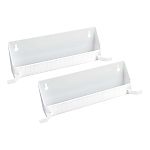 Rev-A-Shelf 11" Polymer White Tab Stop Tip-Out Sink Front Tray