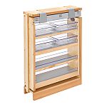 Rev-A-Shelf 6" W x 26"H Pull-Out Between Vanity Base Filler with Soft-Close Slides