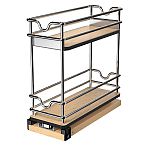 Rev-A-Shelf 5" Two-Tier Wide Wire Wall Upright Pullout