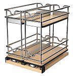 Rev-A-Shelf 9” Two-Tier Double Wide Wire Wall Upright Pullout