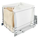 Rev-A-Shelf Quad Soft-Close Bottom Mount Recycle Center (White Polymer)