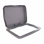 Rev-A-Shelf Single Bi-Directional Lid for 35qt. & 50qt. Waste Containers - EACH (Silver)