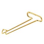 Rev-A-Shelf 16" Brass Under Cabinet Wine Glass Holder