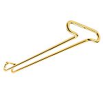 Rev-A-Shelf 18" Brass Under Cabinet Wine Glass Holder