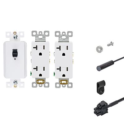 Docking Drawer Safety Disconnect Kits for Appliance Garages, (4) 20 amp AC