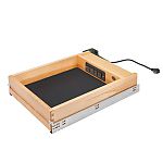 Rev-A-Shelf 16-1/2" (419mm)W Wood Pullout Charging Drawer w/ Soft-Close