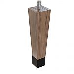 Designs of Distinction 6" (152mm)H Urban Squared Tapered Foot w/Ferrule and Hanger Bolt