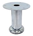 Designs of Distinction 4" (102mm)H Urban Staight Round Leg - Chrome