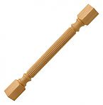 Designs of Distinction Traditional 3-1/2" (89mm) x 34-1/2" (876mm) Reeded Double Square Column