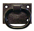 John Wright Company Cast Iron Shutter Pull Ring (Black)