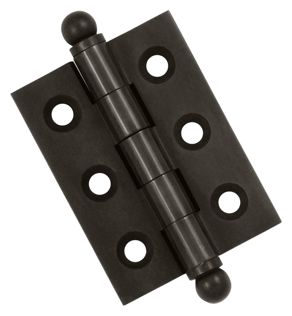 the deltana  2"  hinge is shown with a ball on the top and bottom. Is that the way it comes or does it come flat