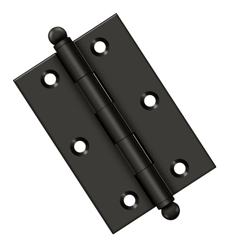 Deltana Solid Brass 3" (76mm) x 2" (51mm) Flush/Full Inset Non-Self Closing Ball Tip Cabinet Hinge - EACH (Oil Rubbed Bronze) Questions & Answers