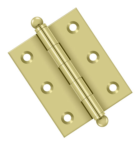 Deltana Solid Brass 2-1/2" (64mm) x 2" (51mm) Flush/Full Inset Non-Self Closing Ball Tip Cabinet Hinge - EACH (Antique Brass) Questions & Answers