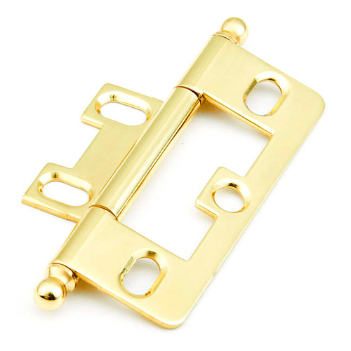 Schaub and Company Adjustable Solid Brass 2-1/2" (64mm) Flush/Full Inset Non Mortise Ball Tip Hinge - EACH (Polished Brass) Questions & Answers