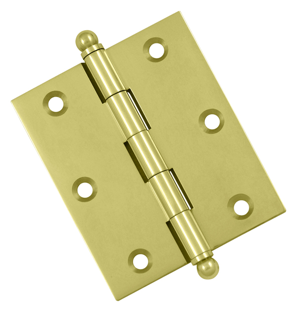 Deltana Solid Brass 3" (76mm) x 2-1/2" (64mm) Flush/Full Inset Non-Self Closing Ball Tip Cabinet Hinge Questions & Answers