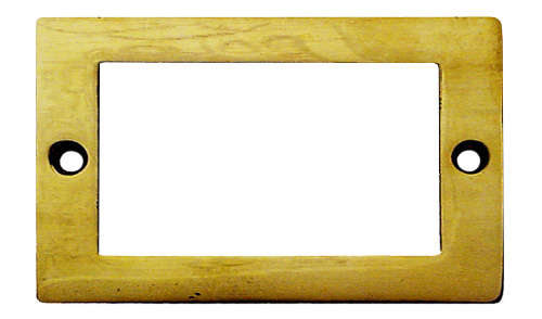 B & M Hardware 3" (76mm) x 2" (51mm) Card and Label Holder - (Unlacquered Polished Brass) Questions & Answers