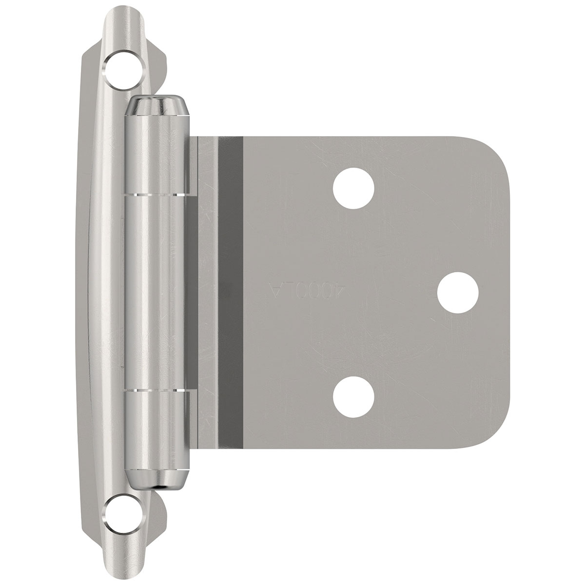 Amerock 30° Reverse Bevel Variable Overlay Face Frame Mount Self Closing Cabinet Hinge - PAIR (Satin Nickel) Questions & Answers