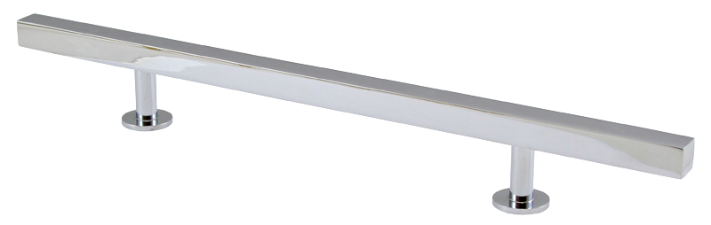Lewis Dolin Bar 10" (254mm) Center-to-Center Square Cabinet Bar Pull - 14" (356mm) Overall Length (Polished Chrome) Questions & Answers