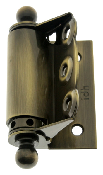 IDH 2-5/8" (67mm) Half Surface Adjustable Screen Door Spring Hinge w/Ball Finials - PAIR (Antique Brass) Questions & Answers