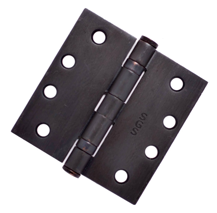 SGS Commercial Duty 4" x 4" Ball-Bearing Hinge - Square Corner - EACH (Lacquered Oil Rubbed Bronze) Questions & Answers