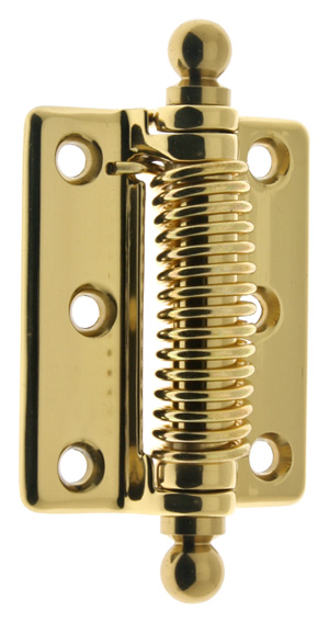 IDH 3" (76mm) Heavy Duty Screen Door Spring Hinge w/Ball Finials - PAIR (Polished Brass) Questions & Answers