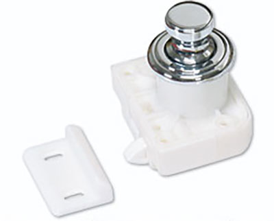 Sugatsune Push Knob w/ White Latch Body Questions & Answers