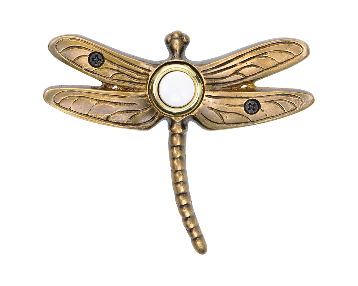 Waterwood Solid Brass Dragonfly Doorbell Button - (Antique Brass) Questions & Answers