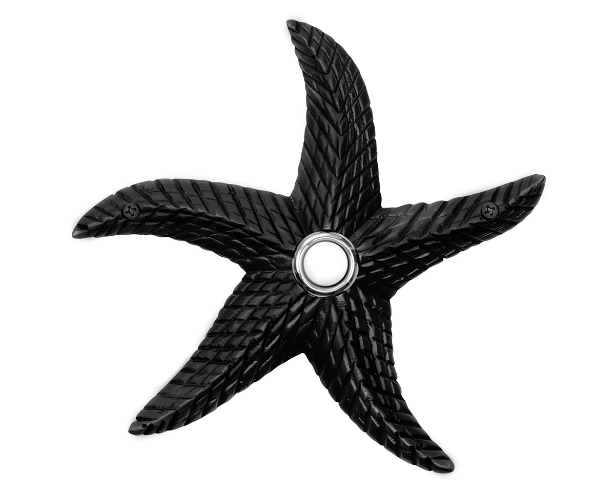 Waterwood Solid Brass Starfish Doorbell Button -(Black) Questions & Answers