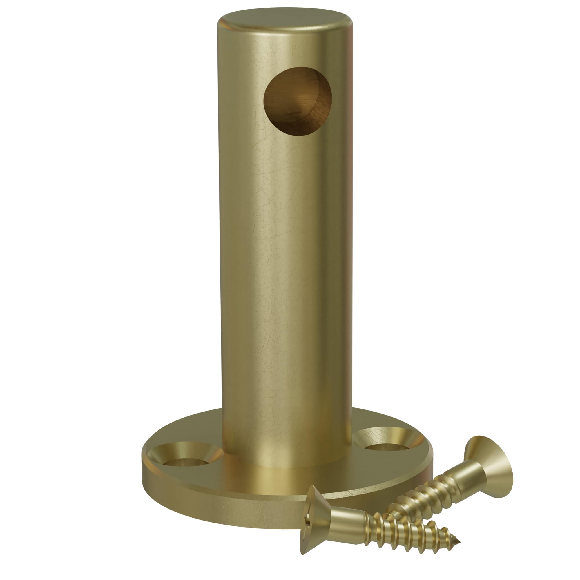 Designs of Distinction Contemporary Gallery Rail End Post, Single Rail (Satin Brass) Questions & Answers