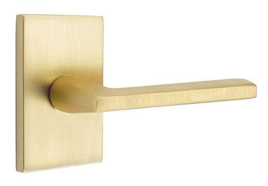 Emtek Modern Helios Door Leverset w/Modern Rectangular Rosette Questions & Answers