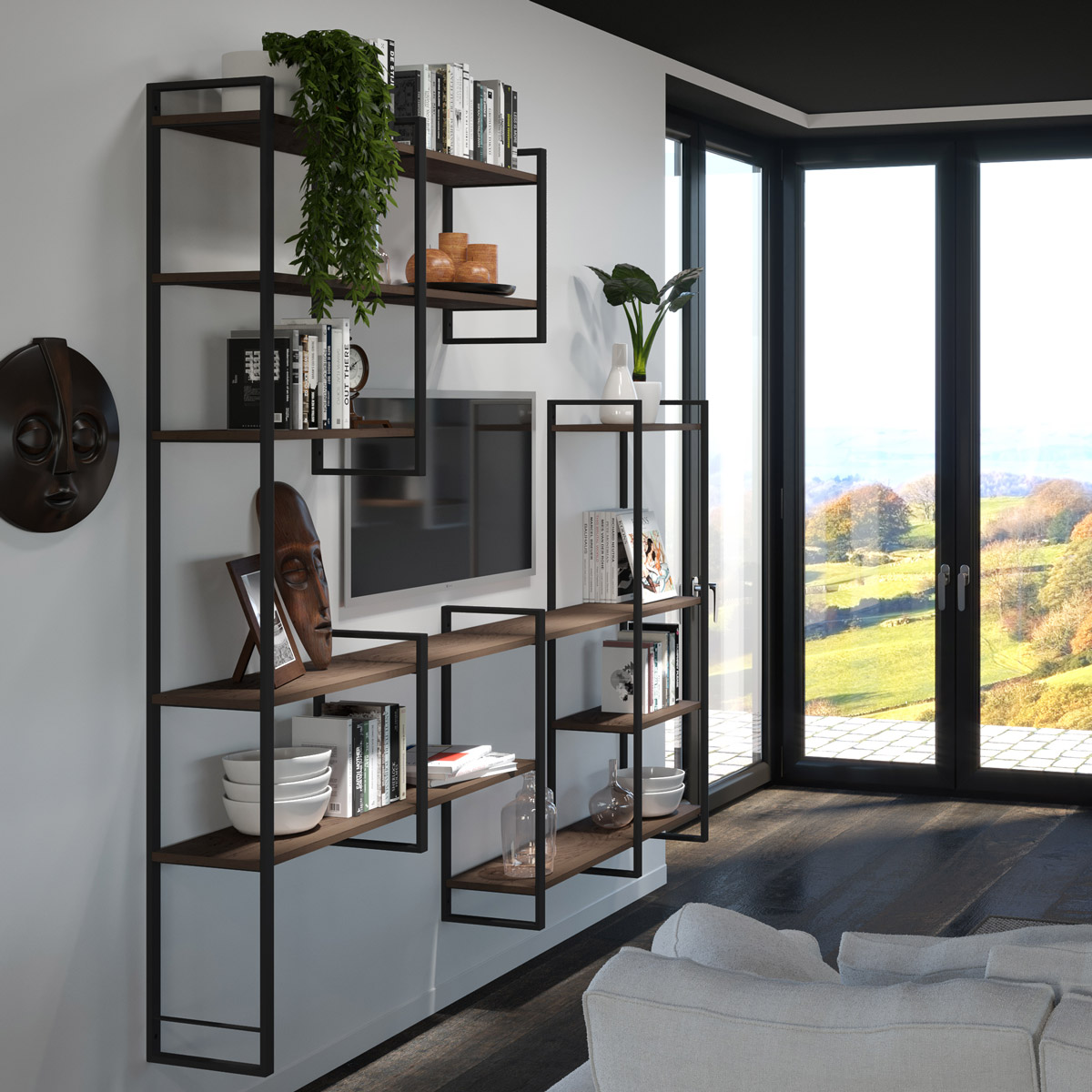 Kessebohmer YouK Shelving System Ladder Racks 12-5/8" Depth - EACH (Matte Black) Questions & Answers