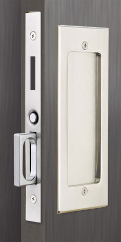 Emtek Modern Solid Brass Mortise Pocket Door Dummy Set (Satin Brass - 1-3/8in. Thickness) Questions & Answers
