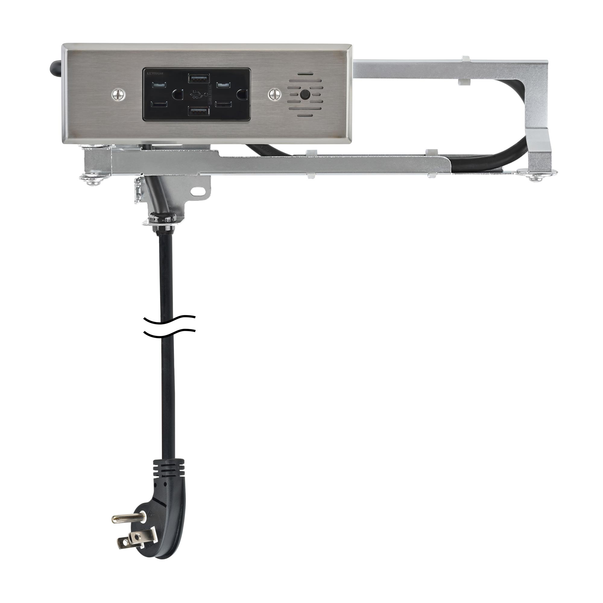 Docking Drawer 15 amp Blade In-Drawer Outlet, Integrated Safety Shutoff, (2) AC Outlets & (2) USB-A Ports (Stainless Steel) Questions & Answers