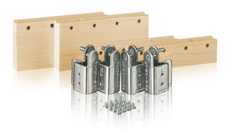X2-Series Bracket System - Pantry Cabinet Kit for 5 Roll-out Shelves (2-1/2"W x 58-5/8"H Pilasters) Questions & Answers