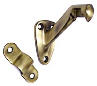 Deltana Solid Brass Handrail Bracket - EACH (Antique Brass) Questions & Answers