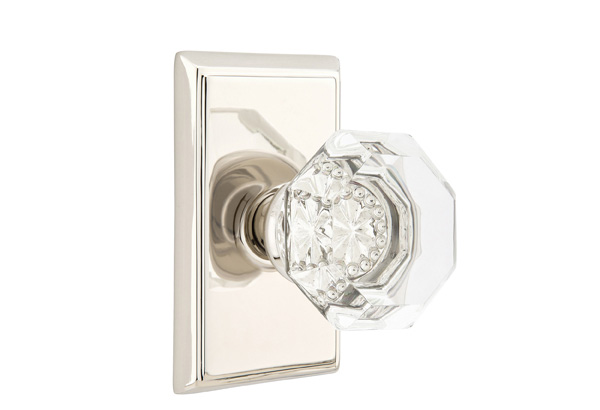 Emtek Old Town Clear Glass Door Knobset w/Rectangular Rosette Questions & Answers