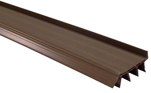 THH 36" (914mm) Vinyl Door Bottom Sweep - No Kerf - EACH (Brown) Questions & Answers