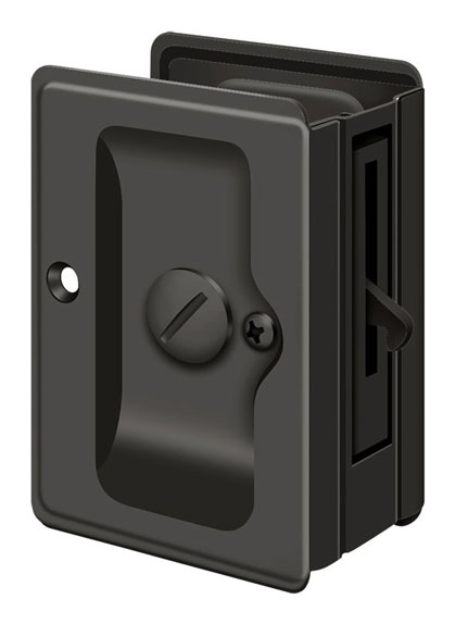 I have a double pocket door. Is there a way to lock the doors together from both the inside, and outside?