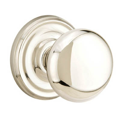 Emtek Providence Door Knobset (Passage - Polished Nickel - 2-3/8in. Backset) Questions & Answers